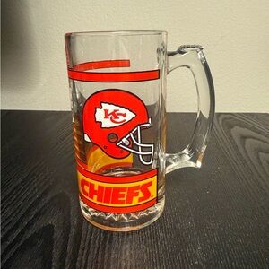 Kansas City Chiefs NFL Vintage Glass Beer Mug